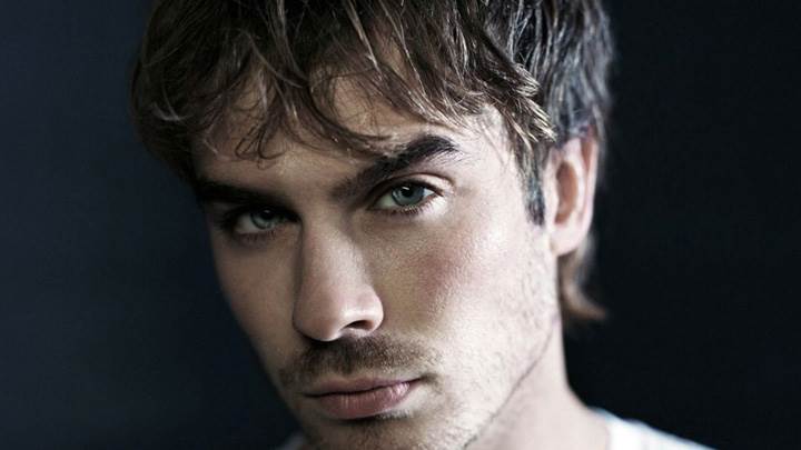 Ian Somerhalder Smart Face Closeup And Black Background